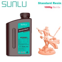 SUNLU 1KG Standard/Plant-Based Resin 395-405nm UV Photopolymer Resin Fast Curing 3D Resin for LCD DLP SLA Resin 3D Printers