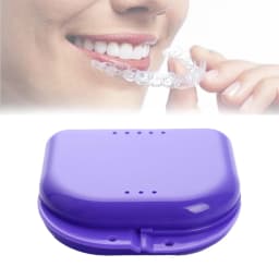 Retainer Case ~ Deep Gumshield Box, Denture Mouthguard Brace Dental Storage Case