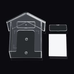 Smart Home Wireless Doorbell Rain Cover Waterproof Cover Doorbell Ring Chime Button Transparent Waterproof Home Waterproof Shell