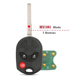 jingyuqin 315/433Mhz Remote Car Key Fob For Ford C-Max Edge Escape Focus Lincoln Mazda Mercury OUCD6000022 Transmitter ID63 4BT