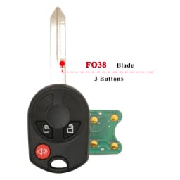 jingyuqin 315/433Mhz Remote Car Key Fob For Ford C-Max Edge Escape Focus Lincoln Mazda Mercury OUCD6000022 Transmitter ID63 4BT