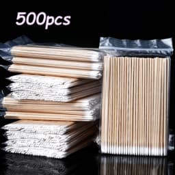 500/100Pcs Orange Wood Sticks for Nails BULK Double Sided Cuticle Pusher Remover Nail Art Manicure Pedicure Tool for Manicure Pe