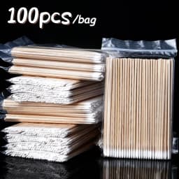 500/100Pcs Orange Wood Sticks for Nails BULK Double Sided Cuticle Pusher Remover Nail Art Manicure Pedicure Tool for Manicure Pe