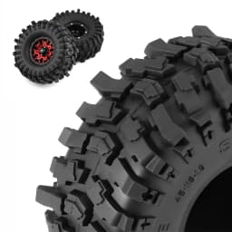 Milky White Soft Rubber 1.9 Wheel Tires 118*45MM for 1:10 RC Crawler Car Axial SCX10 90046 AXI03007 TRX4 RBX10M
