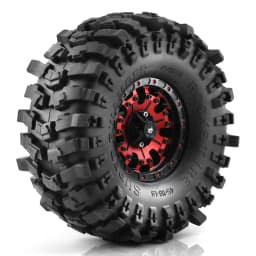 Milky White Soft Rubber 1.9 Wheel Tires 118*45MM for 1:10 RC Crawler Car Axial SCX10 90046 AXI03007 TRX4 RBX10M