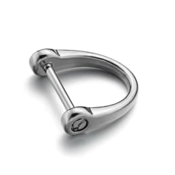 DIY Horseshoe Key Chain Ring Holder D Shape Keychain Thick Rod Classic Buckle Interior Bag Repair Parts Buttons Accessories P032