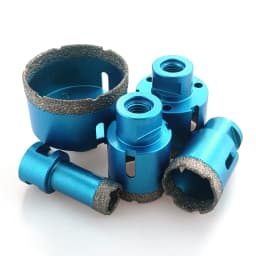 5 Pcs Dry Drill M14 Thread Brazing Hole Saw Set Porcelain Tiles Crowns Granite Marble Vitrified Tile Drill Bits Tools