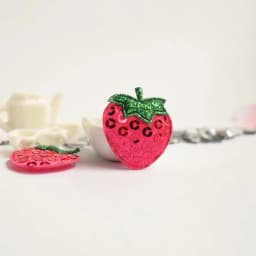 20Pcs Sequined Strawberry Embroidery Patch Sewing Appliqued Sew on Clothes Motif Badge DIY Repair