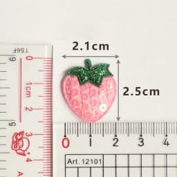 20Pcs Sequined Strawberry Embroidery Patch Sewing Appliqued Sew on Clothes Motif Badge DIY Repair