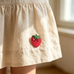 20Pcs Sequined Strawberry Embroidery Patch Sewing Appliqued Sew on Clothes Motif Badge DIY Repair