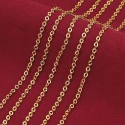 2m Lot Stainless Steel O Shape Oval Chain Cross Plated Gold Chains Link Roll for Jewelry Making DIY Necklace Bracelet Supplies