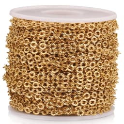 2m Lot Stainless Steel O Shape Oval Chain Cross Plated Gold Chains Link Roll for Jewelry Making DIY Necklace Bracelet Supplies