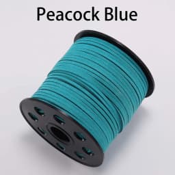 5/10/20m 2.5mm Flat Faux Suede Braided Cord Velvet Leather Rope Handmade Thread String for Jewelry Bracelet Necklace Keychain