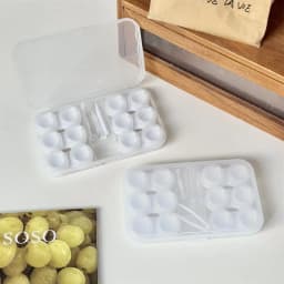 6 Pairs Large Contact Lens Storage Box Portable Travel Contact Lens Case For Makeup Beauty Pupil Box Tweezer Stick Container