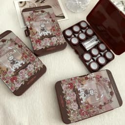 6 Pairs Large Contact Lens Storage Box Portable Travel Contact Lens Case For Makeup Beauty Pupil Box Tweezer Stick Container