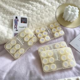 6 Pairs Large Contact Lens Storage Box Portable Travel Contact Lens Case For Makeup Beauty Pupil Box Tweezer Stick Container
