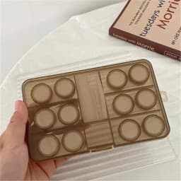 6 Pairs Large Contact Lens Storage Box Portable Travel Contact Lens Case For Makeup Beauty Pupil Box Tweezer Stick Container