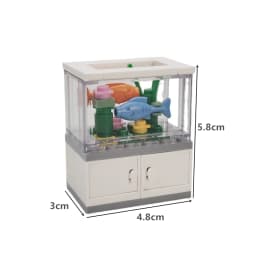City Friends Fish Tank Building Blocks MOC Assemble Toys ClownFish Turtle Lizard Pet Blocks DIY Toy Creative Toys for Kids Gift