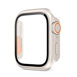 Glass+Case for Apple Watch 44mm 45mm 41mm 40mm 42mm 38mm Screen Protector Cover Change Ultra Bumper iWatch Series 8 7 SE 6 5 3
