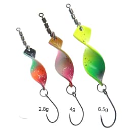 Twisted Metal Trout Fishing Spoon Lures Jigging Baits 2.8g 4g Artificial Spinner Hard Baits For Trout Bass