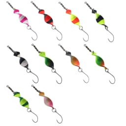 Twisted Metal Trout Fishing Spoon Lures Jigging Baits 2.8g 4g Artificial Spinner Hard Baits For Trout Bass