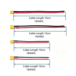 1 PCS/5 PCS XT30U Amass 1PCS Male Female Connector Plug With 16/18AWG Silicon Wire