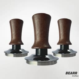 BEARR Coffee Powder Hammer Wooden Handle Adjustable Depth Constant 30lb Horizontal Calibration Down Press Espresso Coffee Tamper