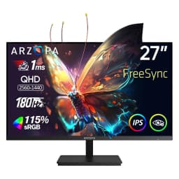 New ARZOPA 27inch 180Hz 2K FastIPS QHD PC Monitor 1ms FreeSync Gaming monitor,M1RC