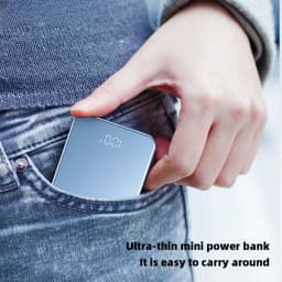 Ultra-thin Magnetic Wireless Power Bank Fast Charging External Spare Battery 5000mAh USB C PD20W 10000mAh for iPhone 15 Samsung