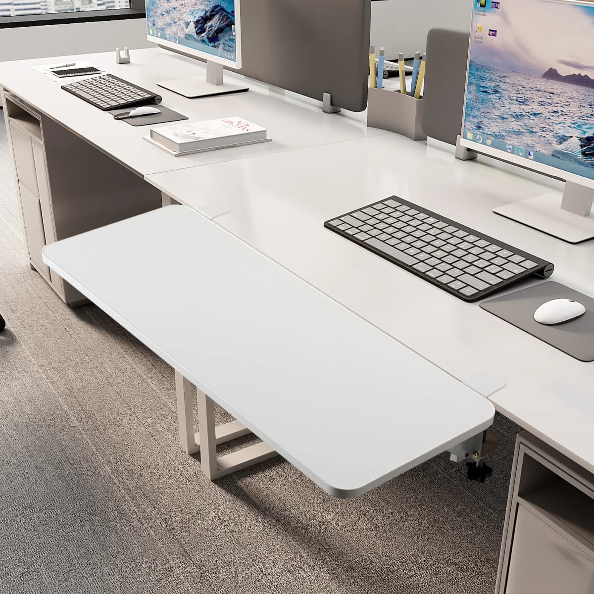 Foldable Ergonomics Desk Extender Tray Extension Board Keyboard Tray Wrist Rest
