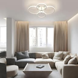 Dimmable Ceiling Lamp,Modern Round Ceiling LED Ceiling Light with Remote Control for Living Room,White 3000K-6500K