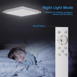 Flush Mount Ceiling Light,RGB LED Smart Ceiling Light 24W 2400LM Smart Home Lighting LED Ceiling Light Dimmable Color Changing