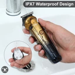Hatteker 6-in-1 High Quality USB Chargeable Barber Waterproof Cordless Hair Trimmer Electric Cordless Professional Hair Clippers