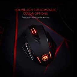 Redragon M913 Gaming 16000 DPI Wired 2.4Ghz Wireless RGB Optical Gamer Mice 16 Programmable Buttons, Black/White Mouse