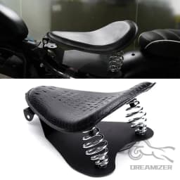 Motorcycle Retro Brown/Black Alligator Pattern Solo Seat For Honda Shadow 700 Magna For Harley Sportster Bobber Chopper Rocker