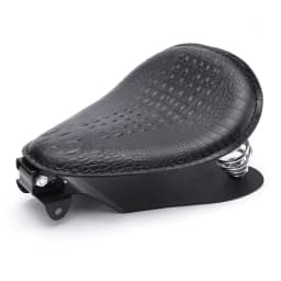 Motorcycle Retro Brown/Black Alligator Pattern Solo Seat For Honda Shadow 700 Magna For Harley Sportster Bobber Chopper Rocker