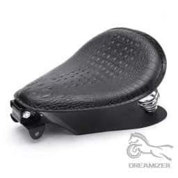Motorcycle Retro Brown/Black Alligator Pattern Solo Seat For Honda Shadow 700 Magna For Harley Sportster Bobber Chopper Rocker