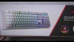 Redragon K556 SE RGB LED Backlit Wired Mechanical Gaming Keyboard, Aluminum Base, 104 Keys, Hot-Swap Linear Quiet Red Switch