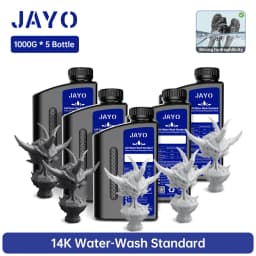 JAYO Water Washable Standard/ ABS Like Resin 3D Printer Resin 405nm UV Standard Rapid Photopolymer Resin For LCD/DLP/SLA 5Bottle