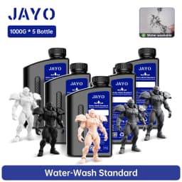 JAYO Water Washable Standard/ ABS Like Resin 3D Printer Resin 405nm UV Standard Rapid Photopolymer Resin For LCD/DLP/SLA 5Bottle