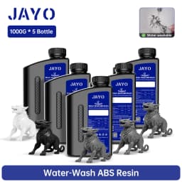JAYO Water Washable Standard/ ABS Like Resin 3D Printer Resin 405nm UV Standard Rapid Photopolymer Resin For LCD/DLP/SLA 5Bottle