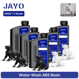 JAYO Water Washable Standard/ ABS Like Resin 3D Printer Resin 405nm UV Standard Rapid Photopolymer Resin For LCD/DLP/SLA 5Bottle