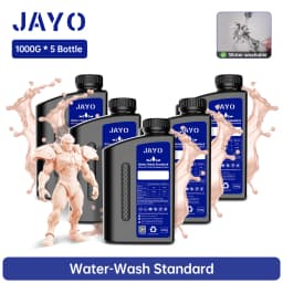 JAYO Water Washable Standard/ ABS Like Resin 3D Printer Resin 405nm UV Standard Rapid Photopolymer Resin For LCD/DLP/SLA 5Bottle