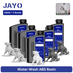 JAYO Water Washable Standard/ ABS Like Resin 3D Printer Resin 405nm UV Standard Rapid Photopolymer Resin For LCD/DLP/SLA 5Bottle