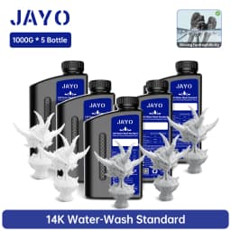 JAYO Water Washable Standard/ ABS Like Resin 3D Printer Resin 405nm UV Standard Rapid Photopolymer Resin For LCD/DLP/SLA 5Bottle