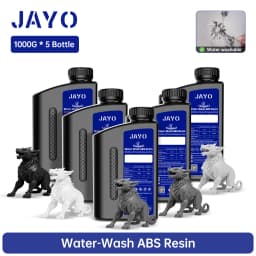 JAYO Water Washable Standard/ ABS Like Resin 3D Printer Resin 405nm UV Standard Rapid Photopolymer Resin For LCD/DLP/SLA 5Bottle