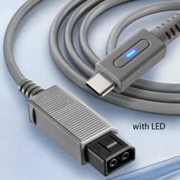 1.8m Type C Charge Cable for Wii Console 65W PD USB C Gaming Power Supply Cord for Nintendo Wii Charge Game Console LED Wire
