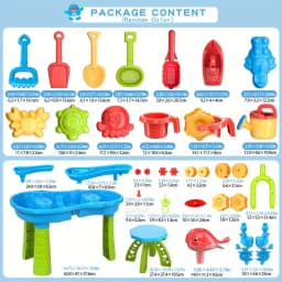 Children's Beach Table Waterfall Play Table Water Park Water Pool Sand Table Indoor Outdoor Multi-functional Beach Toy