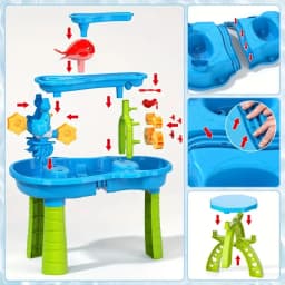 Children's Beach Table Waterfall Play Table Water Park Water Pool Sand Table Indoor Outdoor Multi-functional Beach Toy
