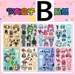8 Sheets/Pack DIY Cartoon Game Waterproof Puzzle Stickers Cute Stress Relief Creative Educational Assembly Puzzle Toy Party Gift